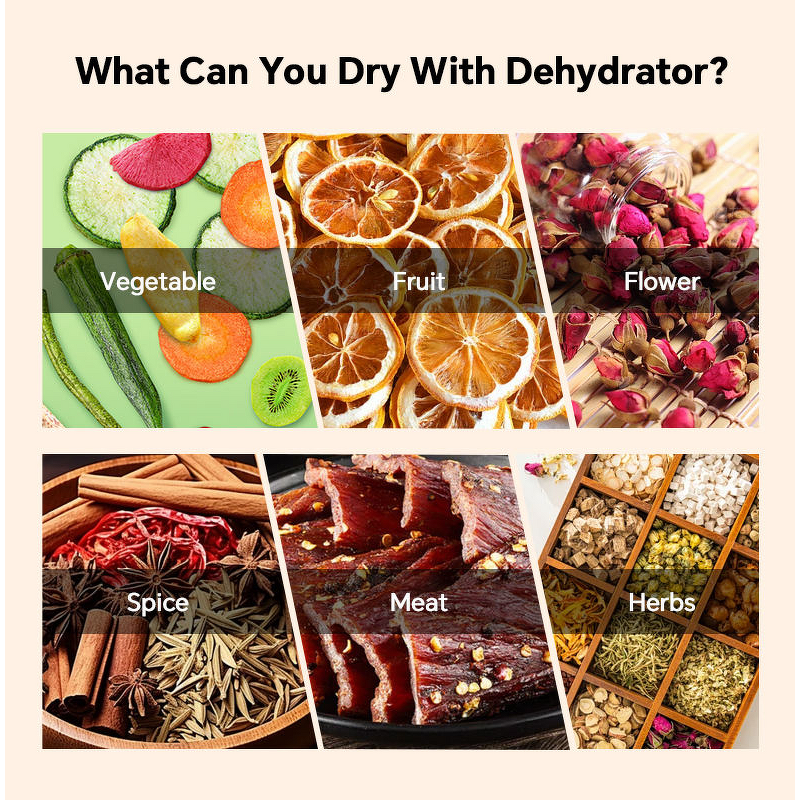 Food Dehydrator Manufacturer - 8 Layer Knob Fruit Dryer Vegetables Pet Snacks