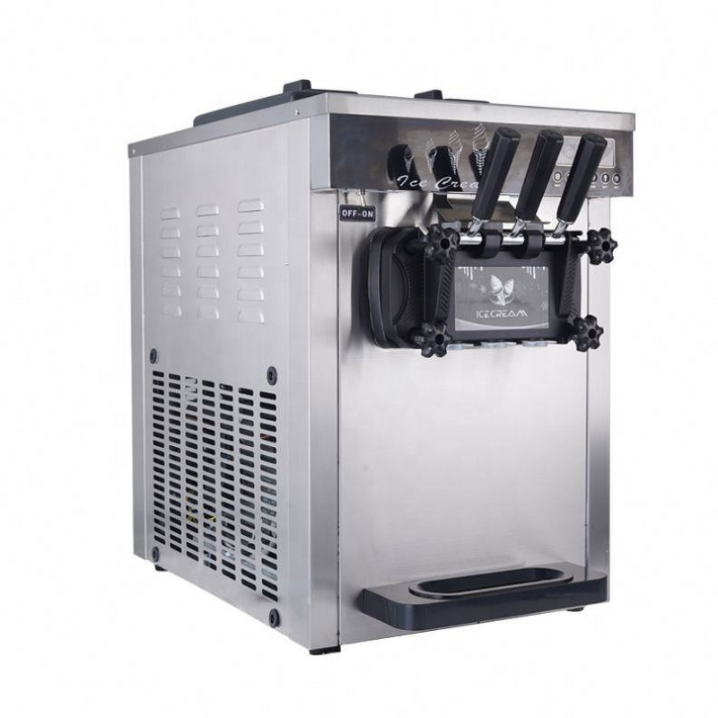 Soft Ice Cream Machine Manufacturer - Automatic 3 Flavors Soft Serve Gelato