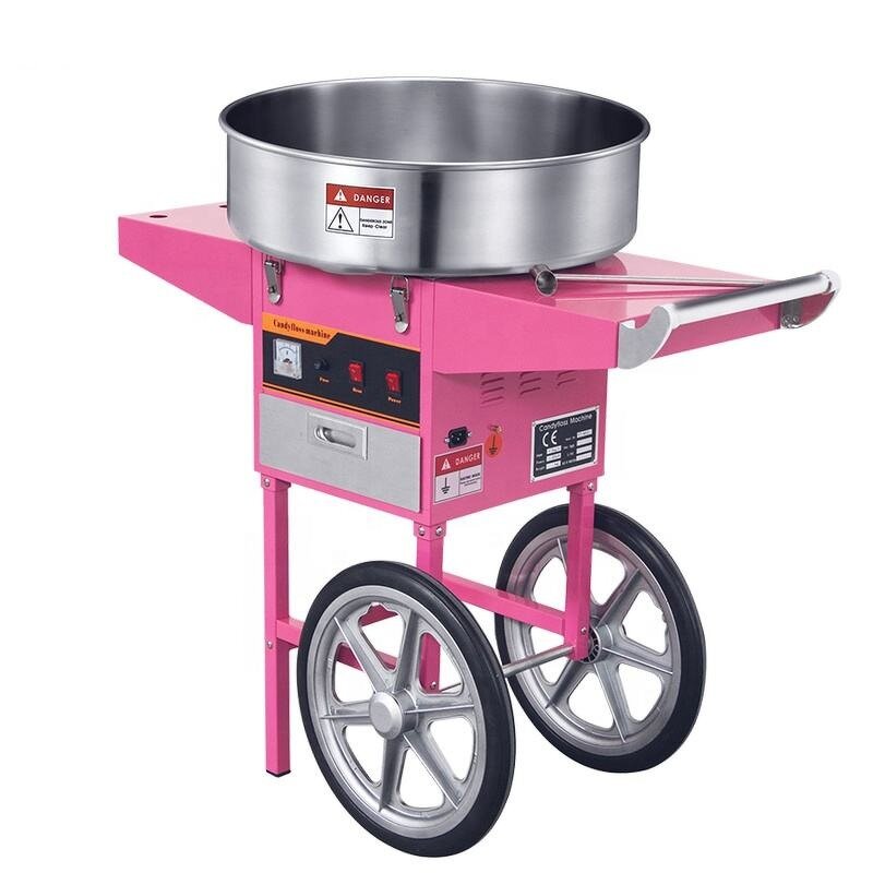 Cotton Candy Machine Manufacturer - Commercial 21 Inch Cart with Bowl & Drawer