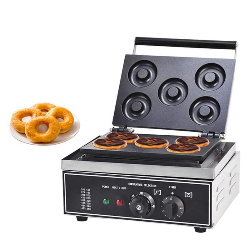 Donut Maker Manufacturer - Electric 1550W Commercial 6 Holes Double-Sided Heating