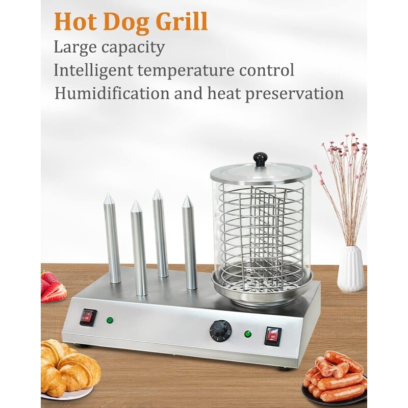 Hotdog Roller Grill Manufacturer - Commercial Electronic Sausage Machine for Breakfast