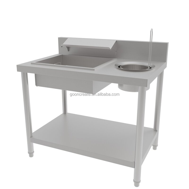 Breading Table Manufacturer - Commercial Kitchen 80cm/1m Stainless Steel Chicken Wrapping