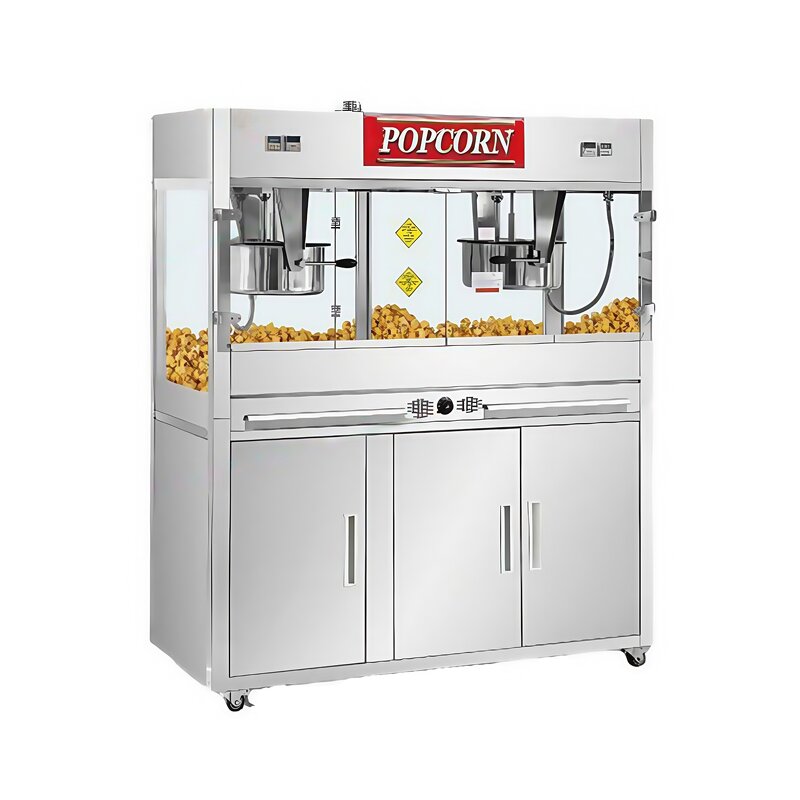 Popcorn Machine Manufacturer - Large 16 Oz Kettle Commercial Stainless Steel Vending