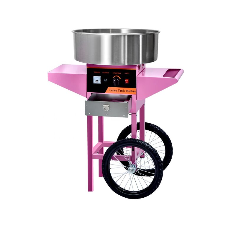 Cotton Candy Machine Manufacturer - Commercial High Capacity Trolley with Cart