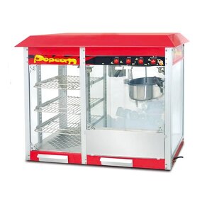 Popcorn Machine Manufacturer - Electric 1400W Hot Air Commercial with Heated Storage