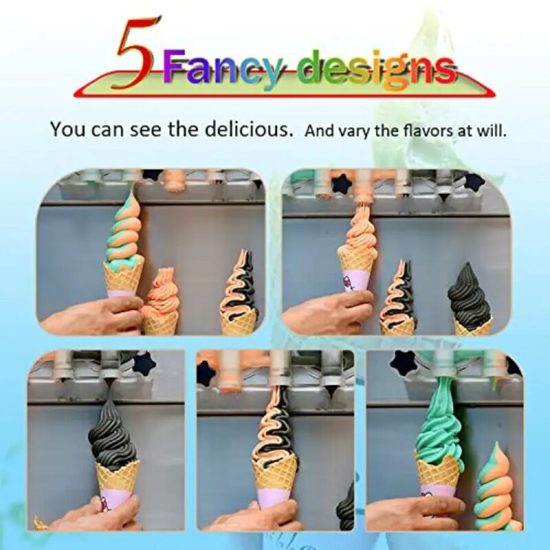 Soft Ice Cream Machine Manufacturer - Commercial 3 Flavors Automatic Gelato Maker