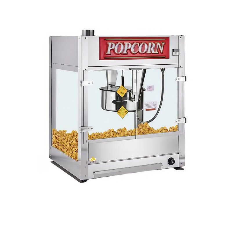 Popcorn Machine Manufacturer - Large 16 Oz Kettle Commercial Stainless Steel Vending