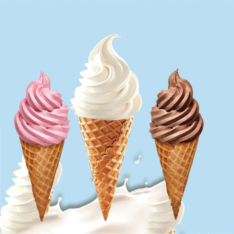 Soft Ice Cream Machine Manufacturer - Commercial 3 Flavor Soft Serve Gelato Maker Stand