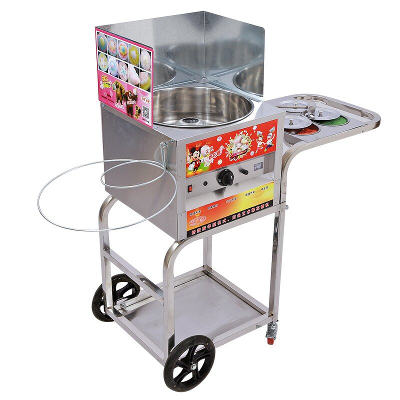 Cotton Candy Machine Manufacturer - Commercial Gas Cart Heavy Duty for Snack