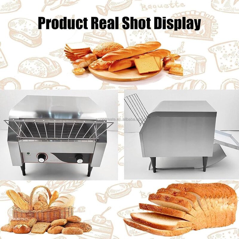 Conveyor Toaster Manufacturer - Commercial Drawer Toaster Oven 150 Slice/h Multipurpose