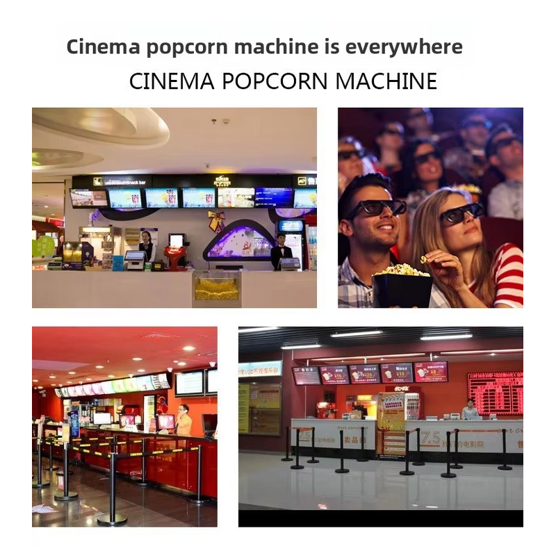 Popcorn Machine Manufacturer - Theatre 32 Oz Kettle Commercial Cinema Stainless Steel