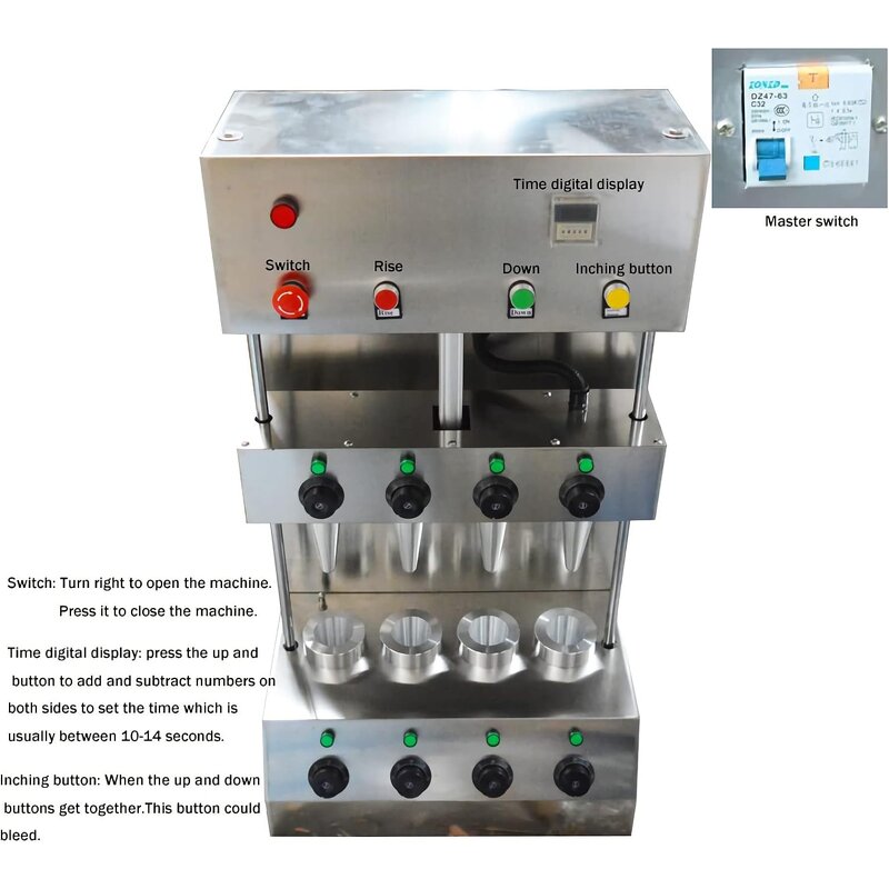 Pizza Cone Maker Manufacturer - 3KW Commercial Electric 110/220V Conical