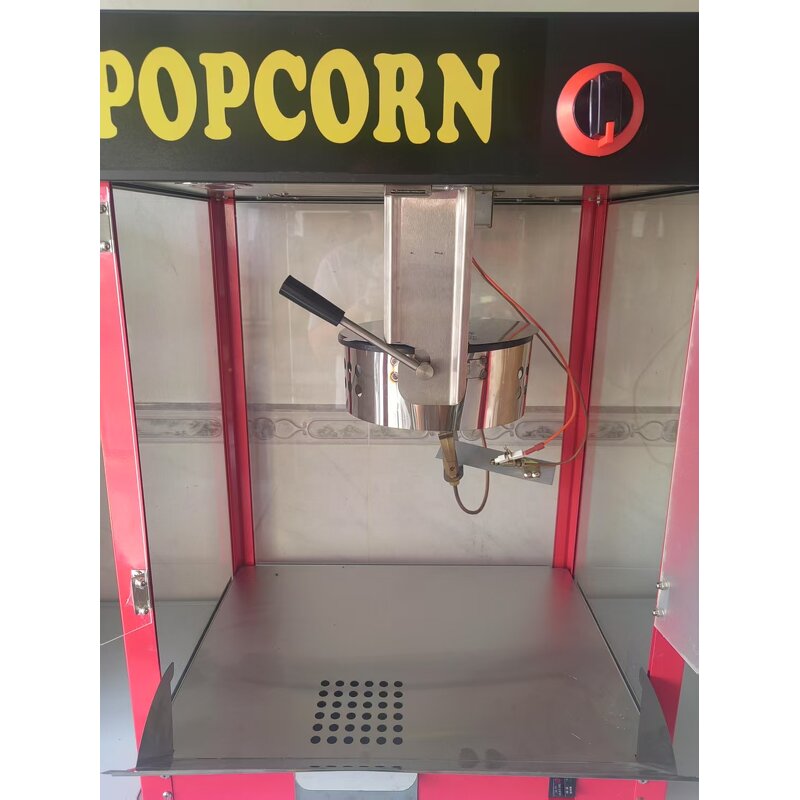 Popcorn Machine Manufacturer - Commercial Gas LPG with Non-stick Kettle and Flat Roof