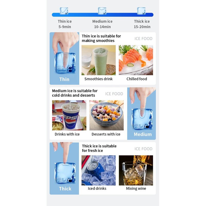 Ice Cube Maker Manufacturer - Commercial Wholesale 60 KG/Day Stainless Steel