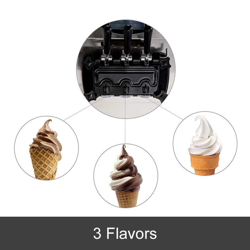 Ice Cream Machine Manufacturer - Commercial 2200W 20-28L/H Soft & Hard Serve with LCD