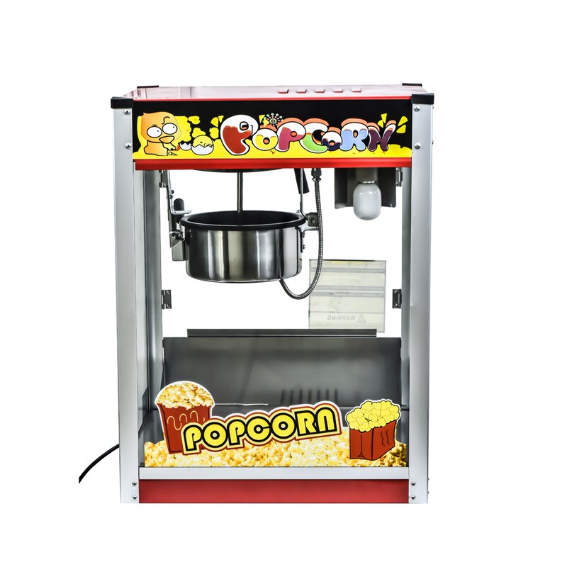 Popcorn Machine Manufacturer - Electric 1400W Hot Air Commercial with Heated Storage