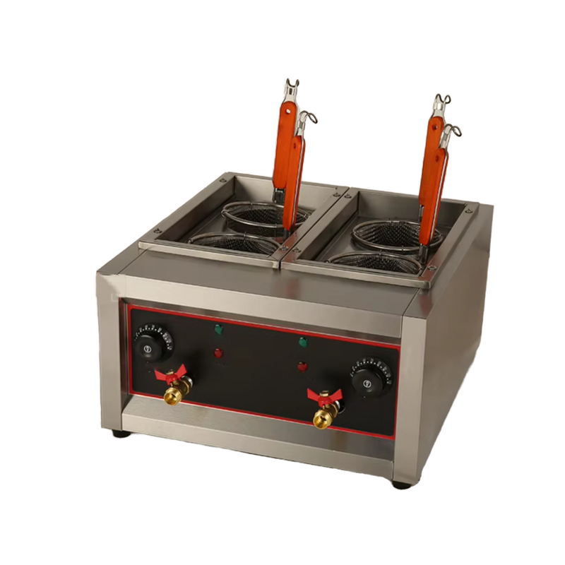 Deep Fryer Manufacturer - Economical 2 tank 2 Basket Gas Small Commercial
