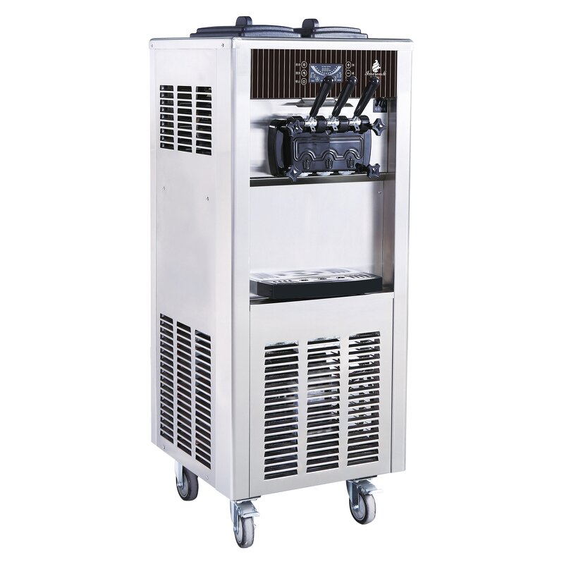 Ice Cream Machine Manufacturer - Commercial 2200W 20-28L/H Soft & Hard Serve with LCD