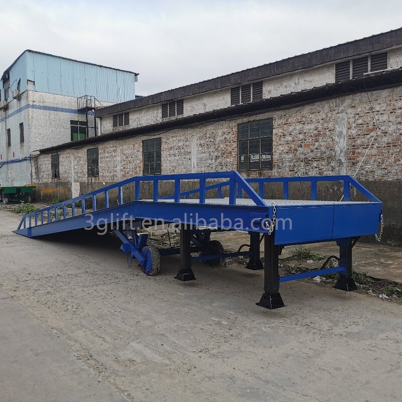 Steel Loading Yard Ramp - Storage Cargo Shipping Mobile Forklift Container Dock