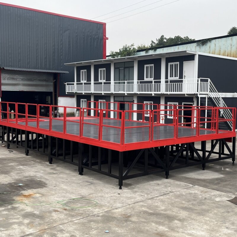 Modular Loading Dock Platform - Heavy Duty with Dock Leveler Electric Hydraulic