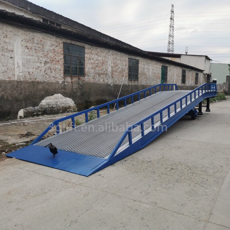 Steel Loading Yard Ramp - Storage Cargo Shipping Mobile Forklift Container Dock