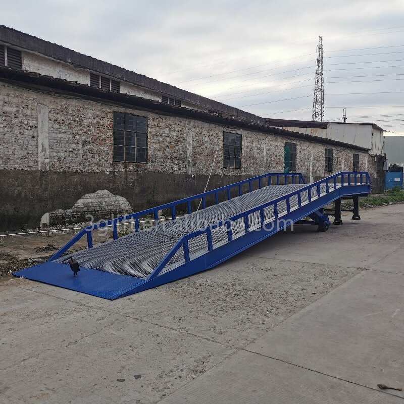 Steel Loading Yard Ramp - Storage Cargo Shipping Mobile Forklift Container Dock