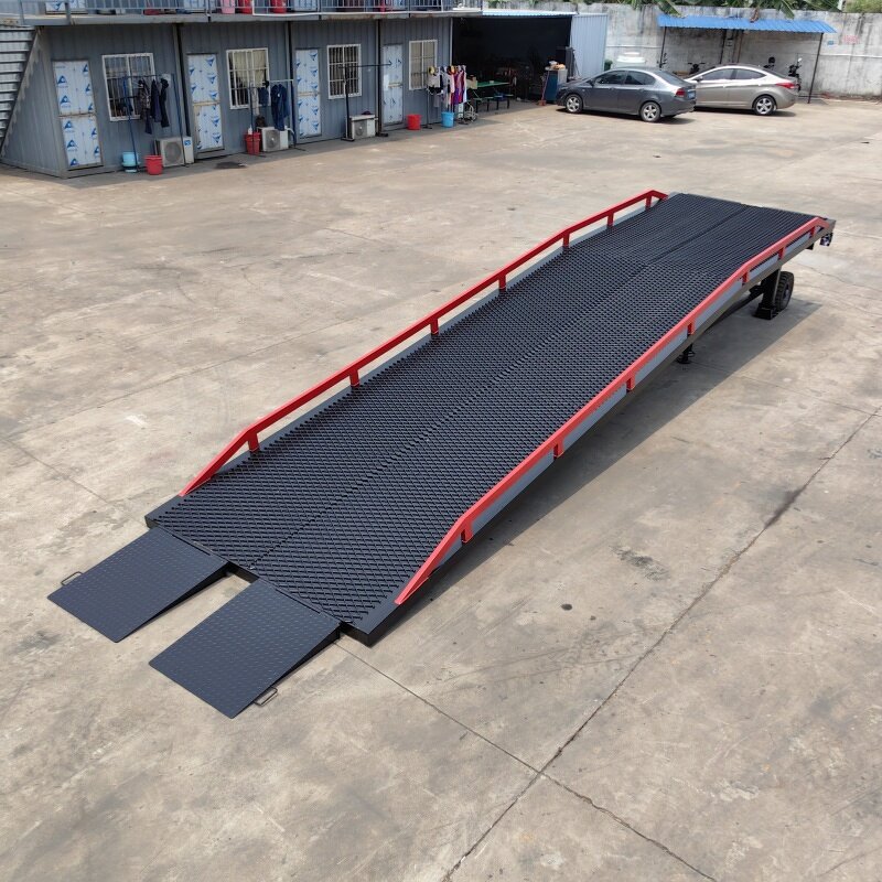 Mobile Container Loading Dock - for Trucks Quay Warehouse Forklift Leveler Bridge