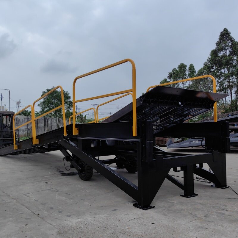 Mobile Hydraulic Loading Ramp - Hanmoke Steel Forklift Yard for Container