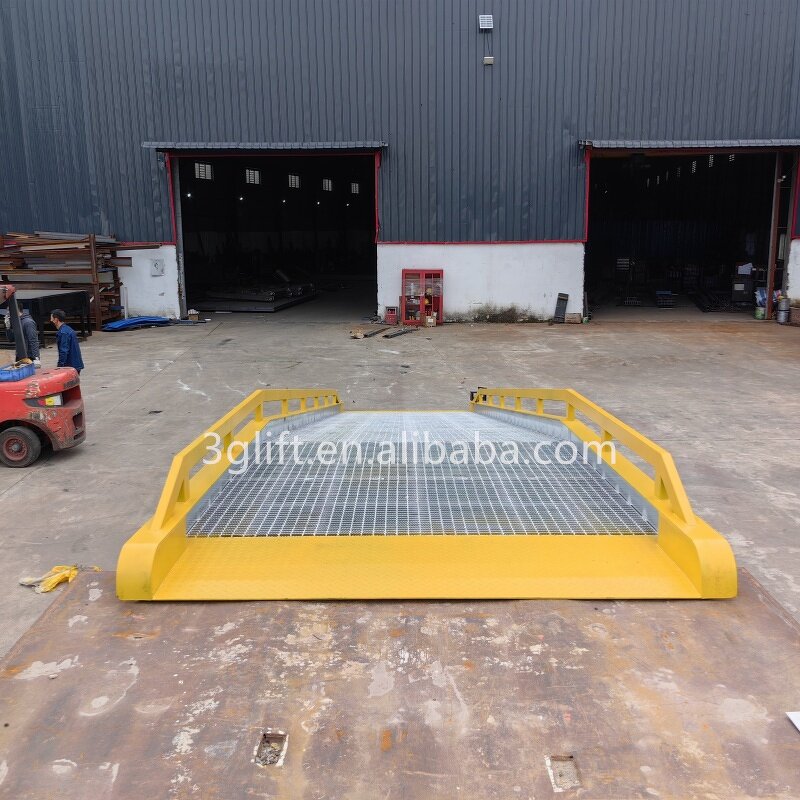 Mobile Shipping Container Ramp - for Dock Steel Forklift Yard Cargo Unloading