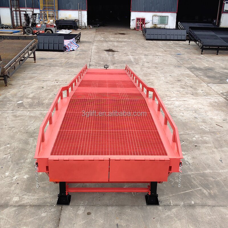Mobile Container Loading Ramp - 10t Hydraulic Hand Control for Port Use