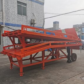 Mobile Yard Ramp - Loading 10t Container Forklift Hydraulic Hand Control