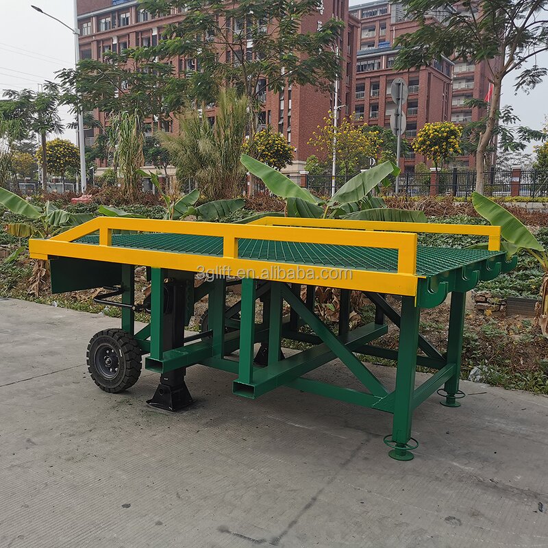 Mobile Yard Loading Ramp - 10 Ton Adjustable Height Forklift Container Dock