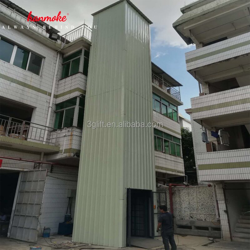 Residential Lift Elevator - Hanmoke 1.5ton Goods Lift 220V to 412V Hydraulic