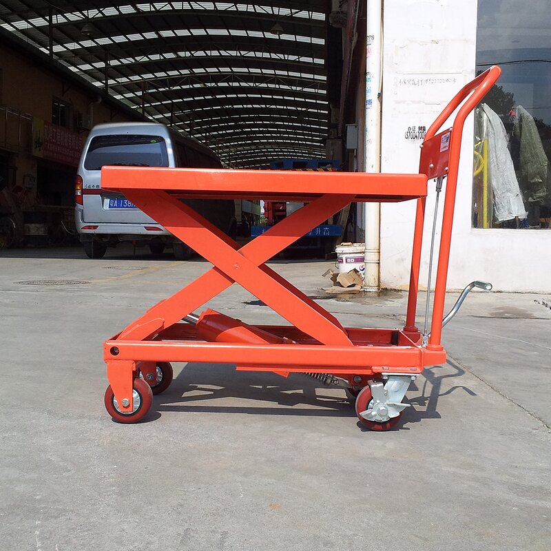 Manual Hydraulic Lift Table - Hand Office Factory Warehouse Carrier Movable Flat