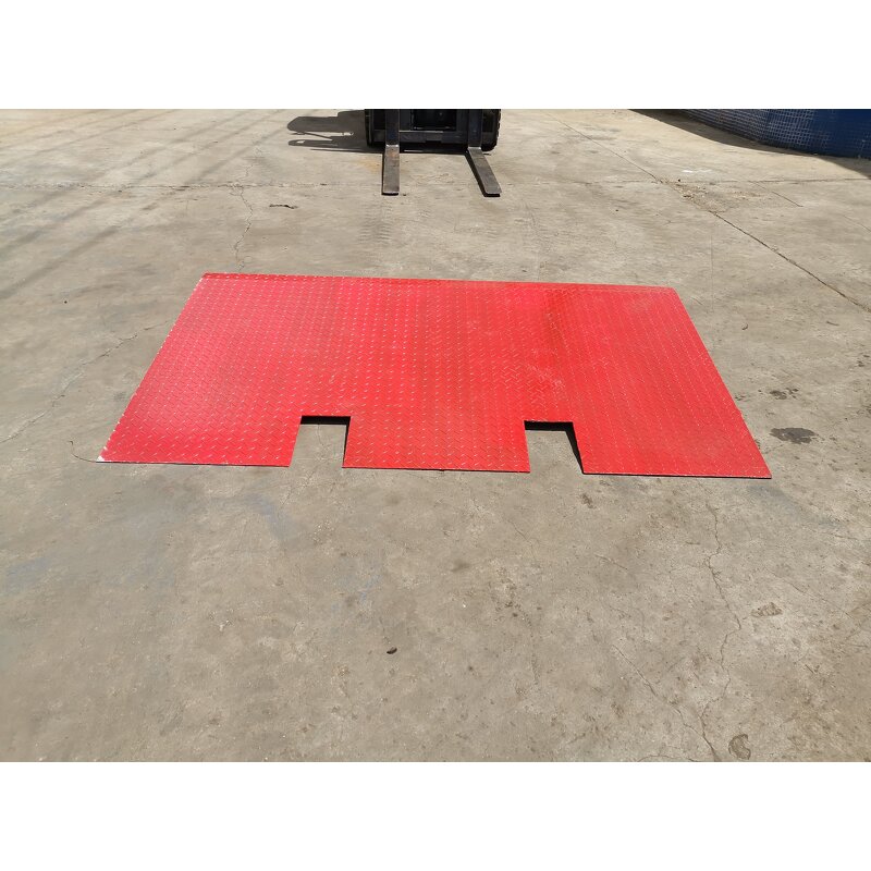 Container Ramp - 6000kg Capacity Heavy Duty Steel Dock Plate Red Color