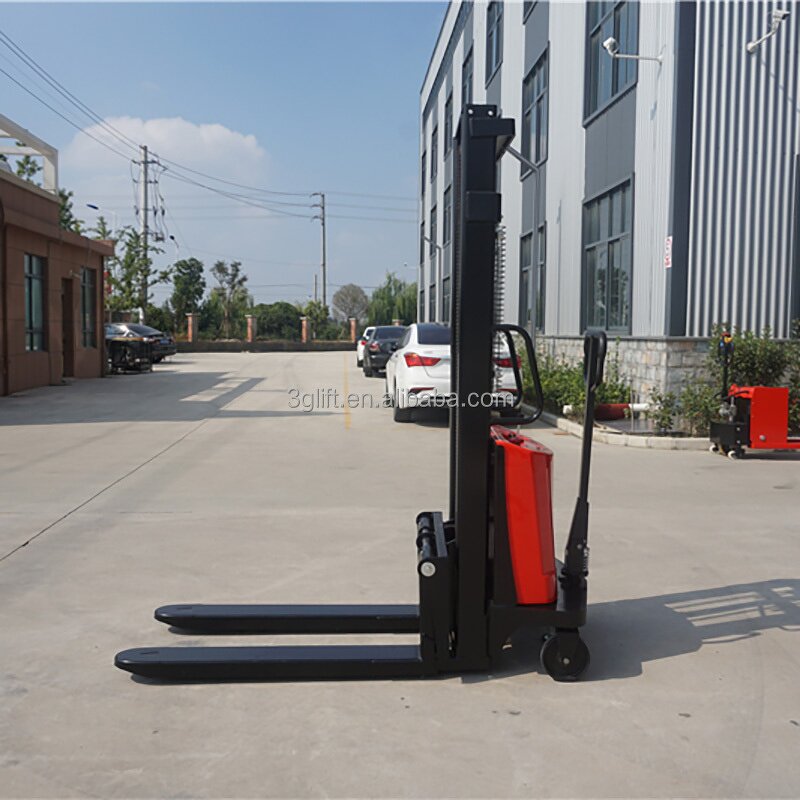 Semi Electric Forklift - 2 Ton 2m Electric Pallet Stacker Truck