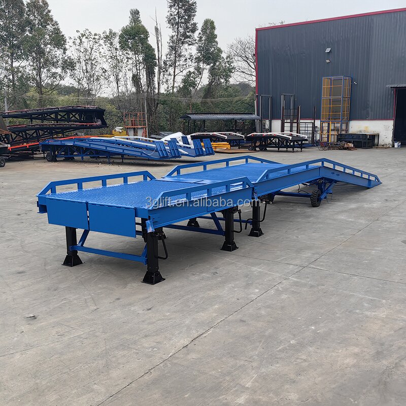 Manual Adjustable Dock Ramp - 8T for Container Truck Movable Leveler Yard
