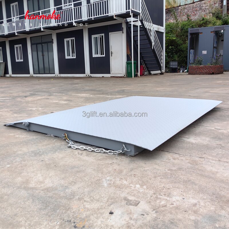 Shipping Container Ramp - Heavy Duty 6-10ton Capacity with Safety Chains