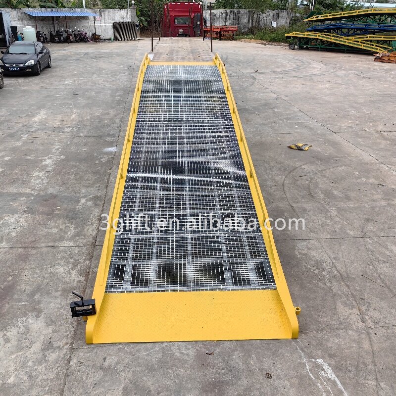 Mobile Shipping Container Ramp - for Dock Steel Forklift Yard Cargo Unloading