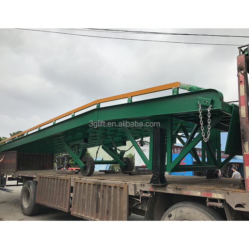 Movable Hydraulic Dock Leveler - Yard Forklift Vehicles Mobile Container Ramps