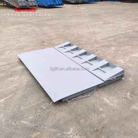 Shipping Container Ramp - Heavy Duty 6-10ton Capacity with Safety Chains