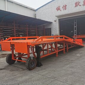 Dock Ramp Leveler - Forklift Loading Truck Yard Ramp Transpallet