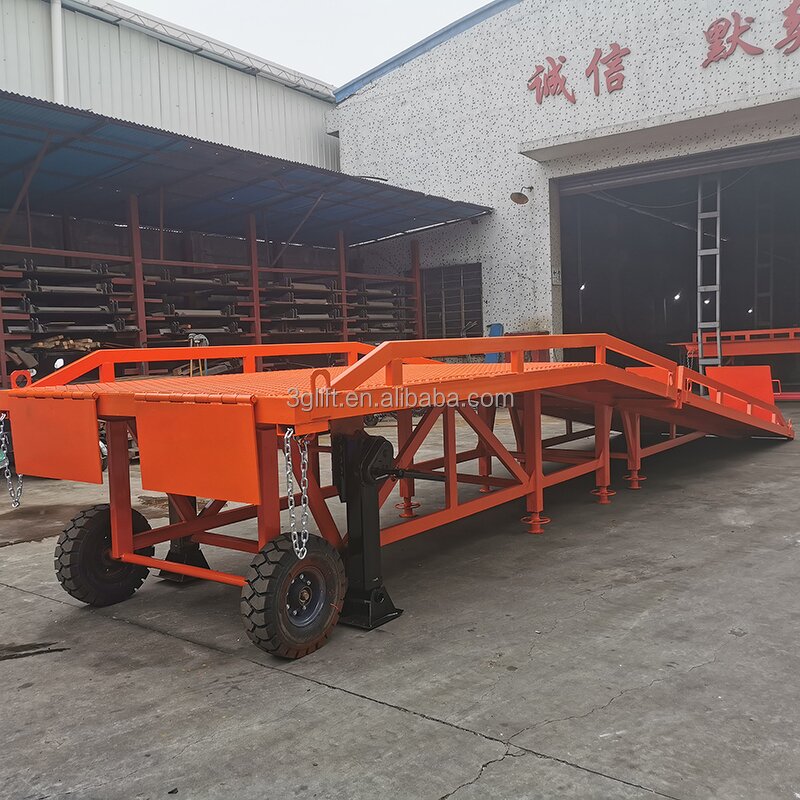 Dock Ramp Leveler - Forklift Loading Truck Yard Ramp Transpallet
