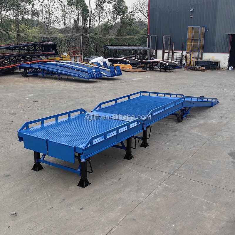 Dock Leveler Lift Ramp - 6 Ton to 16Ton Mobile Steel Movable Hydraulic Forklift
