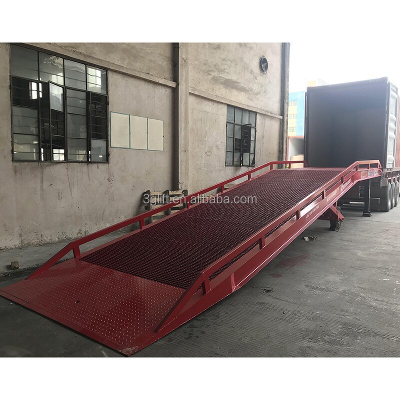 Movable Warehouse Loading Ramp - Heavy Duty Portable Hydraulic 10ton for Trailers
