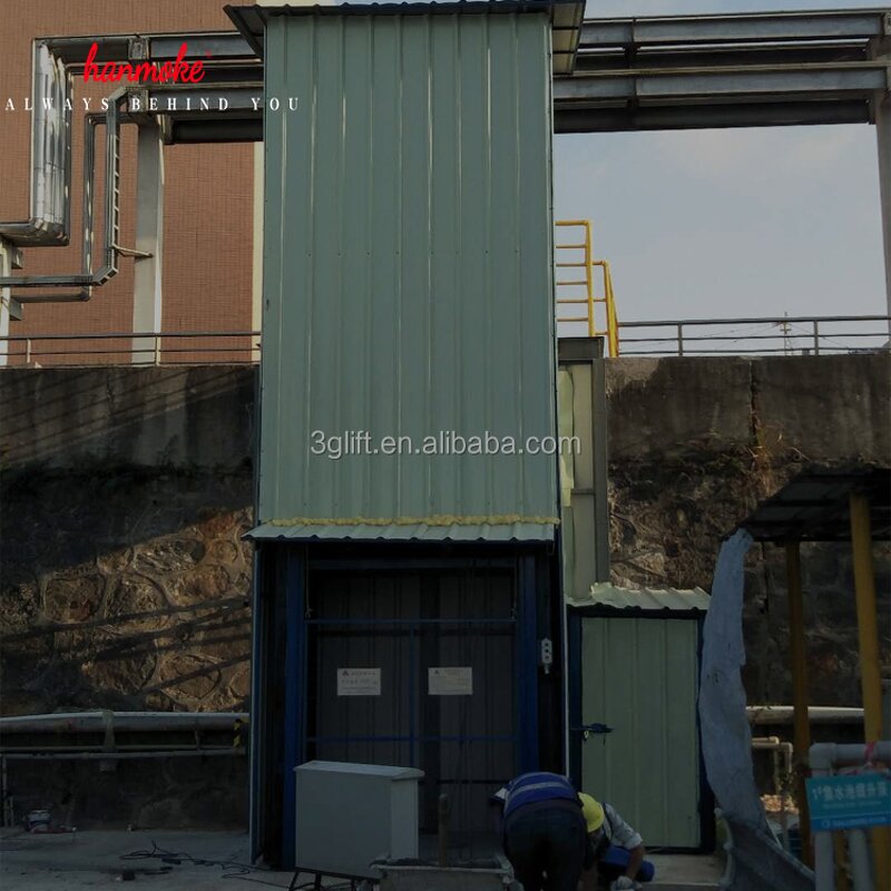 Residential Lift Elevator - Hanmoke 1.5ton Goods Lift 220V to 412V Hydraulic