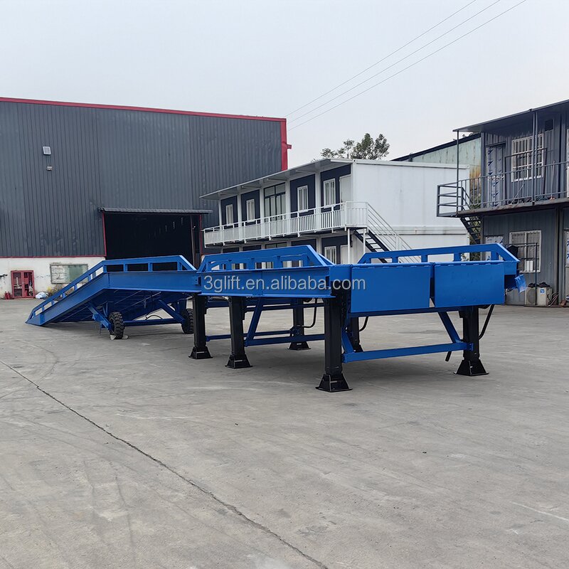 Dock Leveler Lift Ramp - 6 Ton to 16Ton Mobile Steel Movable Hydraulic Forklift