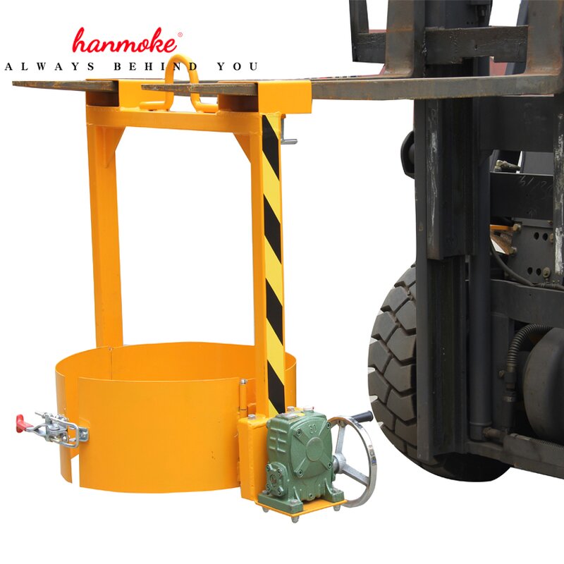 Manual Forklift Hoist - Tilting Drum Rotator Attachment