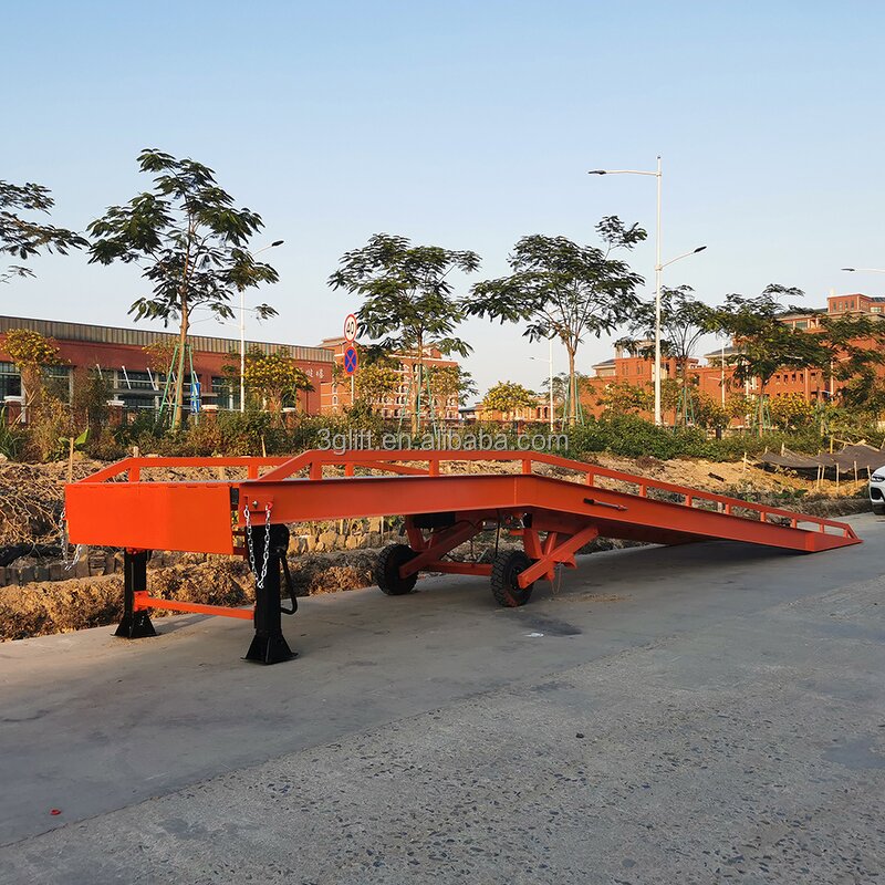 Mobile Truck Container Ramp - CE Approved 2-6ton Hydraulic Yard Ramp
