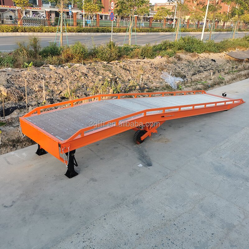 Mobile Truck Container Ramp - CE Approved 2-6ton Hydraulic Yard Ramp